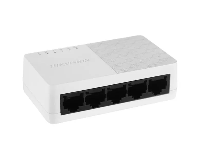 [DS-3E0505D-O] SWITCH PLASTICO HIKVISION DE 5 PUERTOS GIGABIT