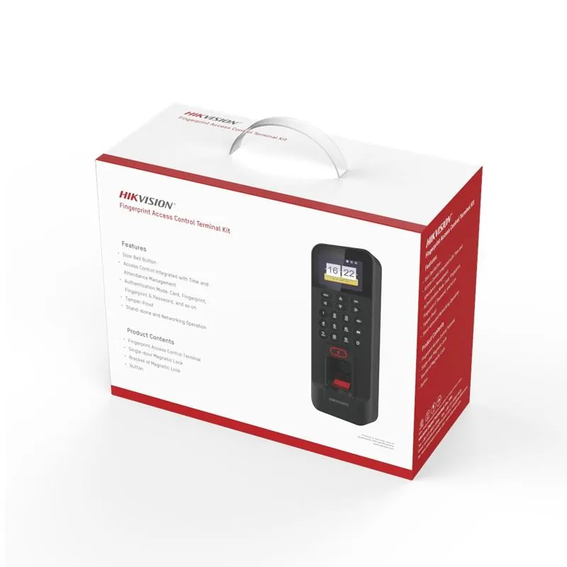 [DS-KAS261] Kit de control de acceso por huella y tarjeta (3.000 usuarios), con cerradura magnética, gestión de hasta 150.000 eventos y alimentación 12 VCC.