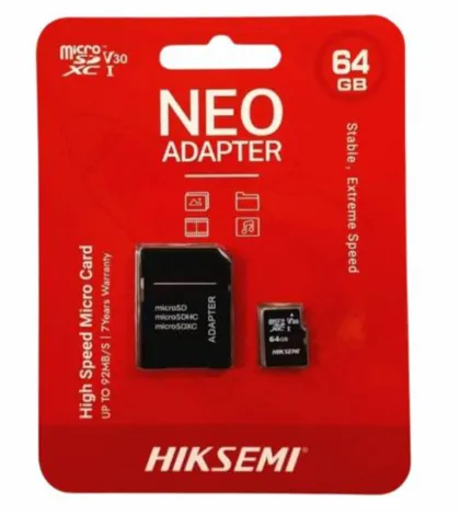 [HS-TF-D1(STD)/64G/WW] MICRO SD HIKSEMI 64GB CLASE 10