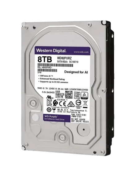 [HD8TB-P-I] DISCO DURO INTERNO 8TB PURPLE SATA WESTERN DIGITAL